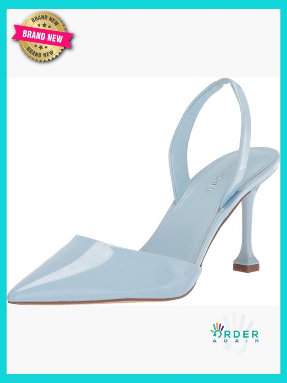Slingback Stiletto Heel Pointed Toe Pump Dress Shoes Cushioned Insole Casual